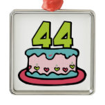 44 Year Old Birthday Cake Ornaments