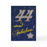 44th Birthday party Invitation Cards