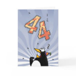 44th Birthday - Penguin Surprise Card