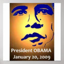 44th President BARACK OBAMA INAUGURATION posters