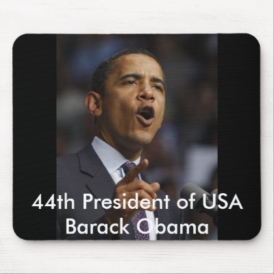 44th President of USA-Black History Month Mouse Pads by URBAN_world