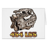 454 LS5 Engine Greeting Cards