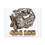 454 LS5 Engine Postcard