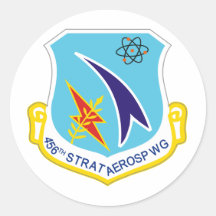 456th Strategic Aerospace Wing Round Stickers