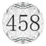458 Area Code Round Stickers