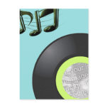 45 RECORD PHOTO FRAME INVITE POSTCARD
