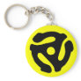 45 RPM Record Adapter Keychain