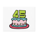 45 Year Old Birthday Cake Post Cards