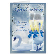 45th Anniversary - Sapphire Anniversary Greeting Card