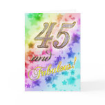 45th birthday for someone Fabulous Greeting Card