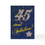 45th birthday for someone Fabulous Greeting Card