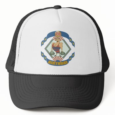 45th Birthday Hat Gift by birthday_gifts