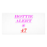 47 Hottie Alert Personalized Photo Card
