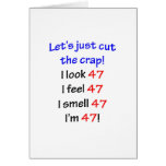 47  Let's cut the crap Cards