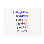 47  Let's cut the crap