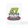 47 Year Old Birthday Cake Greeting Cards