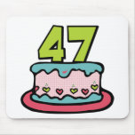 47 Year Old Birthday Cake mousepads