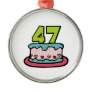 47 Year Old Birthday Cake Christmas Tree Ornament