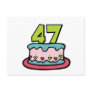 47 Year Old Birthday Cake Postcards