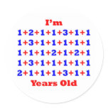47 Years old! Round Sticker