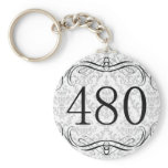 480 Area Code Key Chain