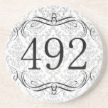 492 Area Code Beverage Coasters
