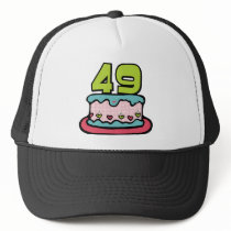 49 Year Old Birthday Cake Trucker Hats