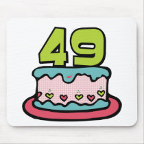 49 Year Old Birthday Cake Mouse Pads