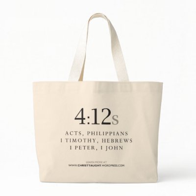 4:12s Tote Canvas Bag by christtaught