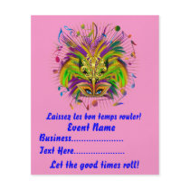 4.5" x 5.6" Party Time Creatives Mardi Gras