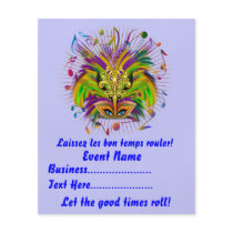 4.5" x 5.6" Party Time Creatives Mardi Gras