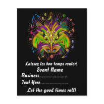 4.5" x 5.6" Party Time Creatives Mardi Gras