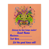 4.5" x 5.6" Party Time Creatives Mardi Gras