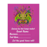 4.5" x 5.6" Party Time Creatives Mardi Gras Flyers