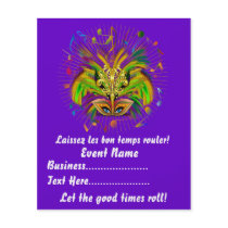 4.5" x 5.6" Party Time Creatives Mardi Gras