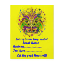 4.5" x 5.6" Party Time Creatives Mardi Gras