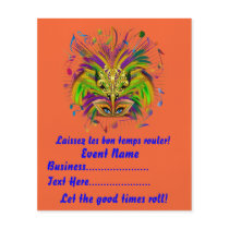 4.5" x 5.6" Party Time Creatives Mardi Gras
