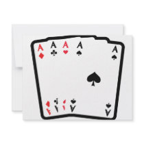 4 aces icon personalized invites