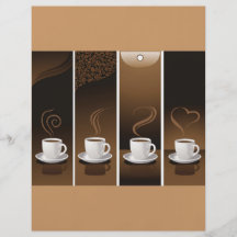 4 Coffee Cups in vector Custom Flyer