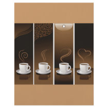 4 Coffee Cups in vector
