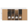 4 Coffee Cups in vector Rack Card Design