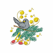 4 Colle Birds Embroidered Polo Shirt