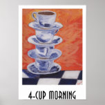 4-Cup Morning posters