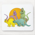 4 Dinosaur Friends Mousepad