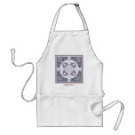 4 Directions Silver and Mauve Apron