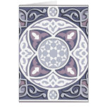 4 Directions Silver and Mauve Greeting Cards