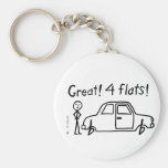4 Flats Key Chain