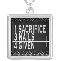 4 GIVEN CHRISTIAN NECKLACE  1+3 = 4 FORGIVEN