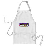 4 Halloween Penguins Apron