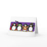 4 Halloween Penguins Greeting Cards